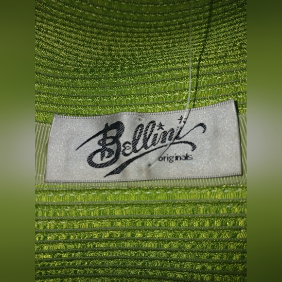 Bellini Vibrant Green Hat with Bow - Picture 6 of 6
